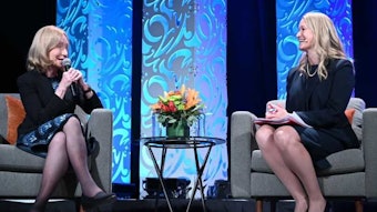 Left to right: Presidential Historian Doris Kearns Goodwin and ACEP President Gillian Schmitz, MD, FACEP.