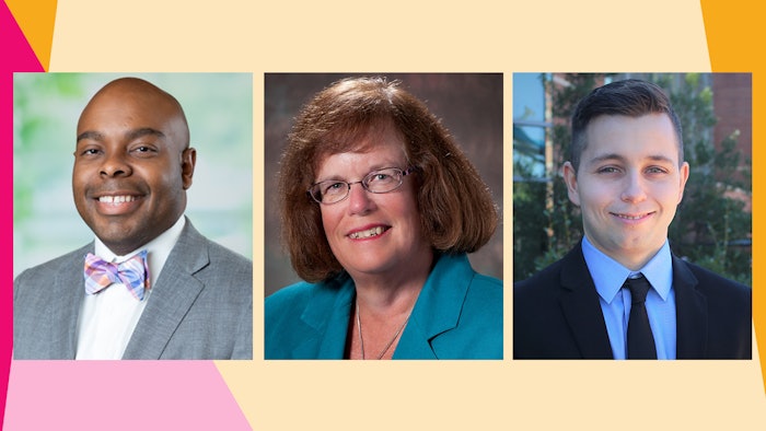 From left: Andre D. Harvin, Patricia C. Kienle, and Clinton L. Meachum