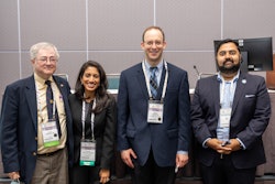 (From left to right) Richard W. Waguespack, MD, Pratyusha Yalamanchi, MD, MBA, Michael J. Brenner, MD, and Hardy Shah