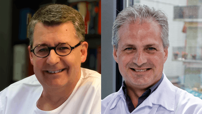 Left to right: Sven Staender, MD, PhD, and Guy Haller, MD, PhD, MSC.