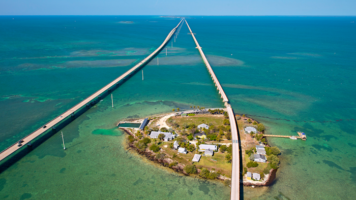 The Seven Mile Bridge is one of the longest segmental bridges in the world and the centerpiece of the Florida Keys Overseas Highway that winds throughout the entire island chain.