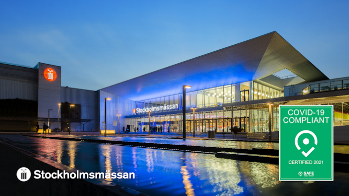 Safe Asset COVID-19 certification is an international seal of quality that has been developed to certify many trade fair facilities and shopping centers around Europe, including Stockholmsmassan.