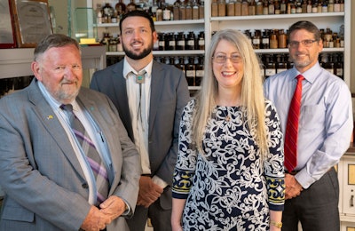 Coalition Leadership (L-R): Mr. Dale Tinker, Executive Director, New Mexico Pharmacists Association; Dr. Keenan Ryan, Immediate Past-President, New Mexico Society of Health-System Pharmacists; Dr. Melanie Dodd, Associate Dean for Clinical Affairs, UNM College of Pharmacy; and Dr. Joe Anderson, Assistant Dean for Curricular Affairs, UNM College of Pharmacy.