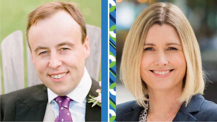 Left to right: Kieron Leslie, MBBS and Erin Huiras Amerson, MD, FAAD.