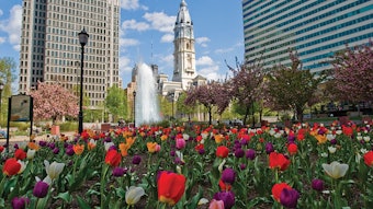 City Hall viewed from LOVE Park Photo Credit: A Golod for PHLCVB
