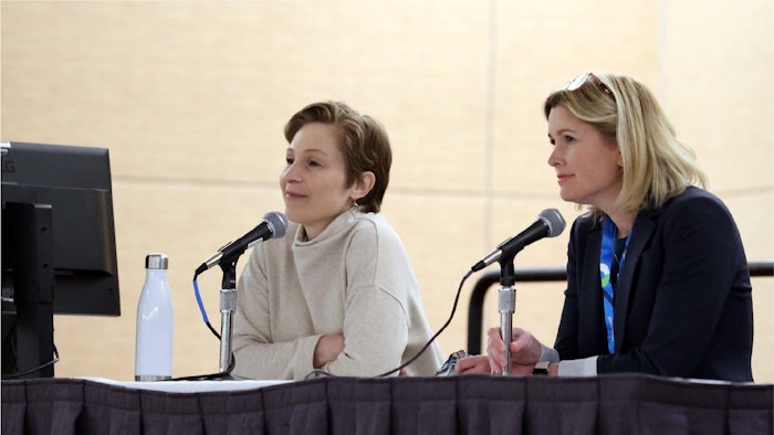 Left to right: Rita Khodosh, MD, PhD, FAAD, and Erin H. Amerson, MD, FAAD.