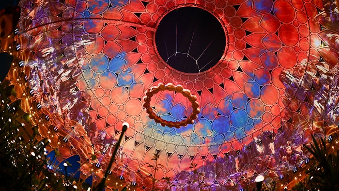 Expo 2020 was hosted by Dubai, in the United Arab Emirates, from 1 October 2021 to 31 March 2022.