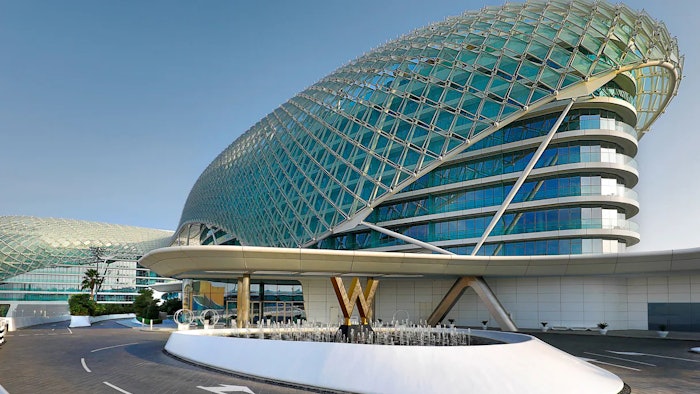 W Abu Dhabi - Yas Island is surrounded by iconic landmarks and situated just 15 minutes from Abu Dhabi International Airport at the doorstep of the famed Yas Marina Circuit and Yas Marina.