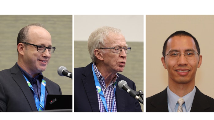 From left to right: Hadar Lev-Tov, MD, FAAD, Elof Eriksson, MD, PhD, and Joshua Tam, PhD.