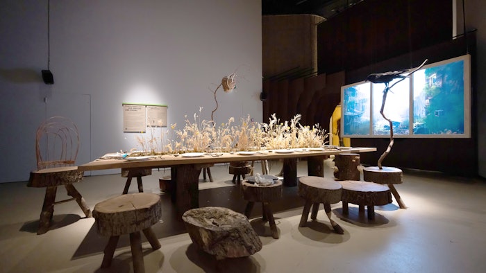 Superflux‘s Refuge for Resurgence imagines a new kind of home where humans, animals, birds, plants, moss and fungi prosper together with resilience, adaption and hope.