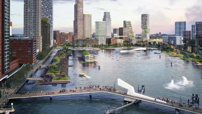 A new urban area will be developed in, on and around the Rijnhaven with its historic quays, industrial monuments and expansive city views, putting Rotterdam further on the map as a 21st-century metropolis.