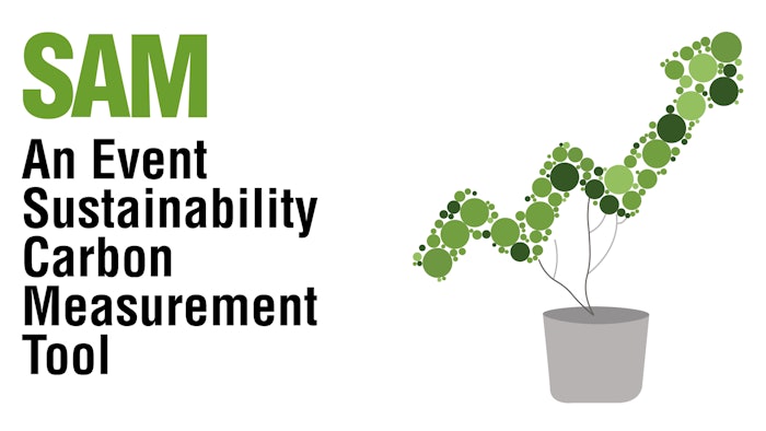 SAM, an event sustainability carbon measurement tool, will be free and easy to use for event organisers looking to measure and monitor their events.