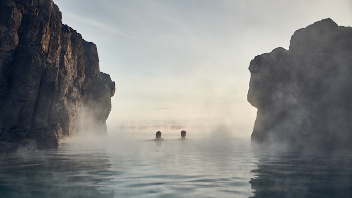 Sky Lagoon’s sustainable heating system works in harmony with the spa’s natural turf exterior, modeled after the ancient Icelandic building practice well-known for its exceptional insulation and protection against winter conditions.