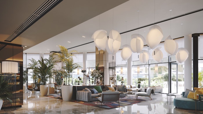 Welcoming guests into a flexible, comfortable and intuitive space, the Tunis Marriott Hotel is designed for guests to travel the way they love to live by blending comfort with style.