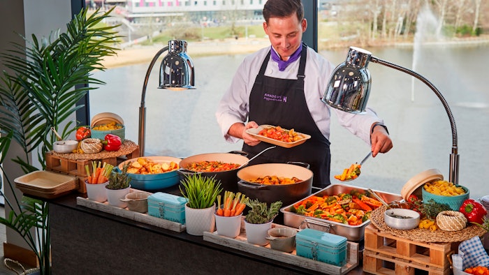 As a passionate chef, Aaron Johnson-Waters wants to educate guests and clients on the benefits of vegan food.