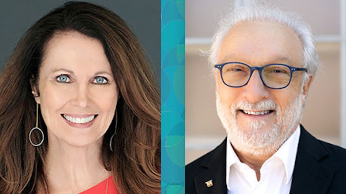 From left to right, Libby Gill, and Robert Spector.