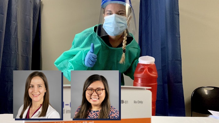 Head shots of Viktoriya Avlasevich and Erica Mabry