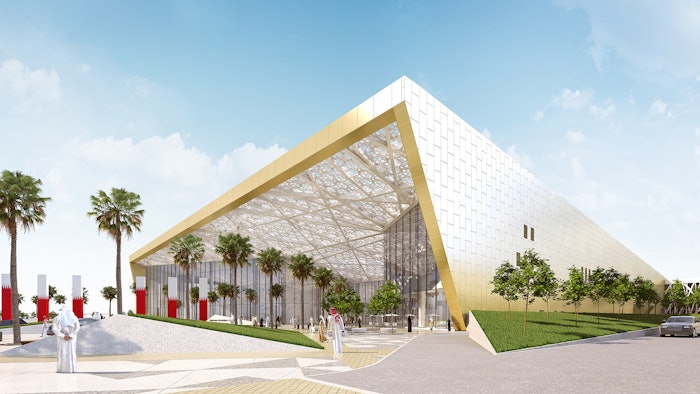 Exhibition World Bahrain is an impressive piece of architecture that embraces Arabian art and culture within its design.