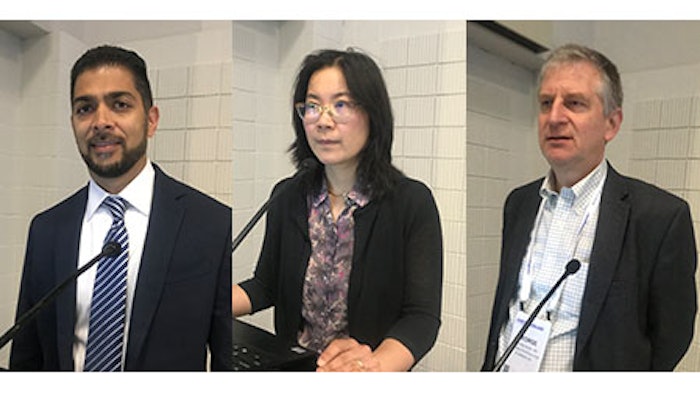 Left to right: Aalok Agarwala, MD, MBA, Amy Lu, MD, MPH, and George Blike, MD, MHCDS
