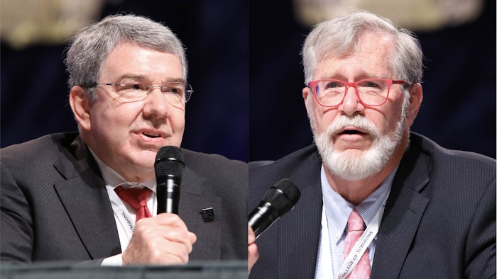Left to right: Michael W. Champeau, MD, FASA and Frank G. Opelka, MD, FACS
