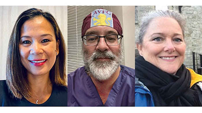 Left to right: Geraldine Diaz, DO, Evan G. Pivalizza, MD, and Cinnamon L. Sullivan, MD, FASA