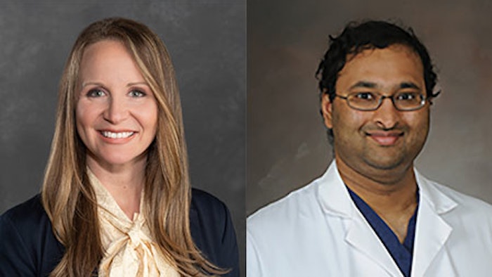 Left to right: Brooke Trainer, MD, FASA and Srikanth Sridhar, MD, CMQ, FASA