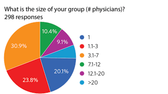Figure 1. Size of physician group.