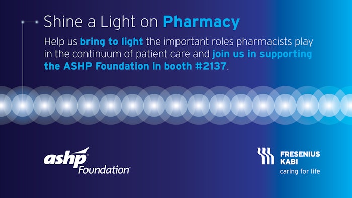 Graphic urging readers to support the ASHP Foundation in booth 2137