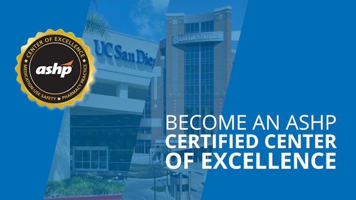 Graphic with ASHP logo and Become an ASHP Certified Center of Excellence
