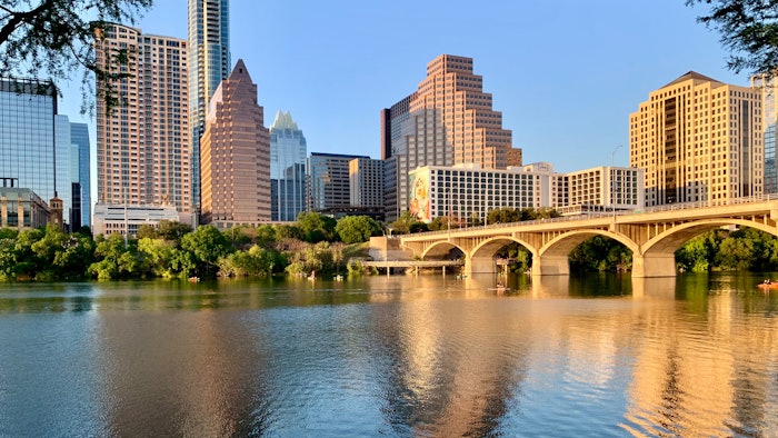 The skyline of Austin, Texas