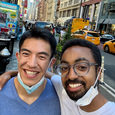 A meetup with an old classmate.