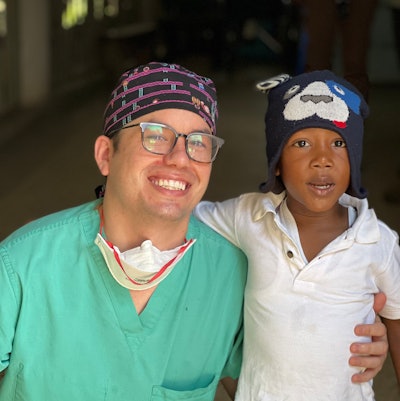 Patient, Adrian Chacha, enjoying new nasal breathing.