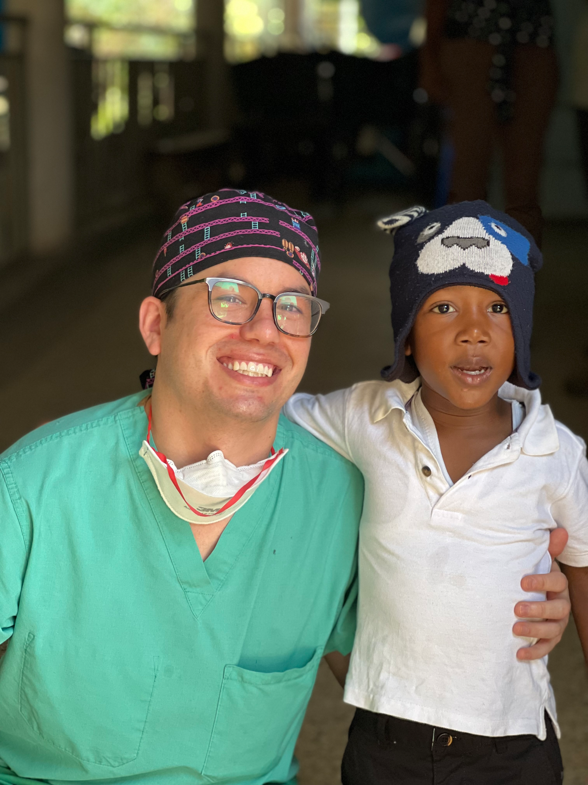Patient, Adrian Chacha, enjoying new nasal breathing.