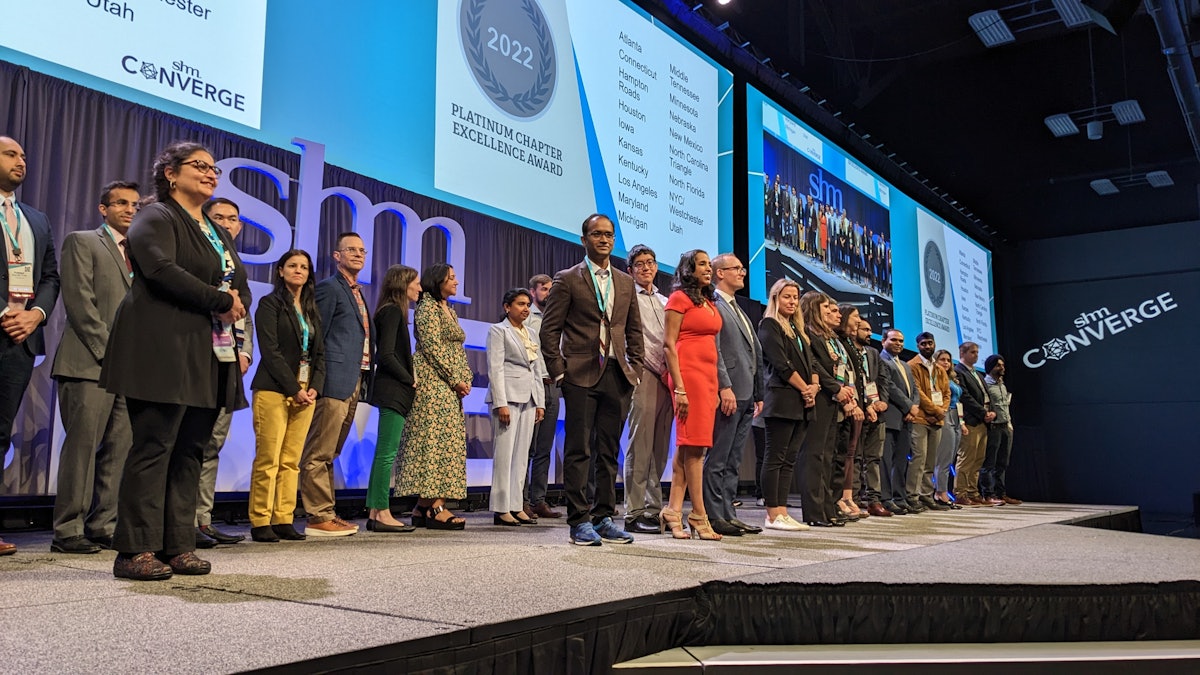 And the Chapter Excellence Award goes to … SHM Converge Meeting News