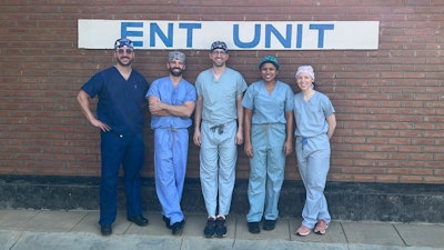 Steven Engebretsen, DO, with ENT team in Blantyre, Malawi.