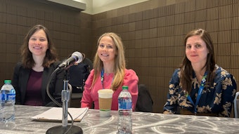Left to right: Rebecca I. Hartman, MD, MPH, FAAD, Abigail Baird Waldman, MD, FAAD, and Emily S. Ruiz, MD, FAAD.