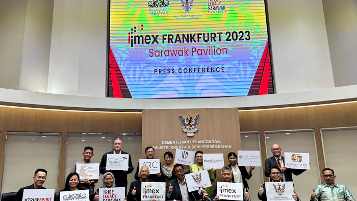 At a March press conference with Sarawak’s Minister of Tourism, Creative Industry and Performing Arts, the delegation announced its first standalone pavilion at IMEX Frankfurt 2023.