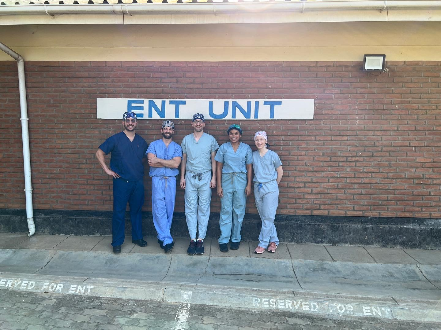 Steven Engebretsen, DO, with ENT team in Blantyre, Malawi.