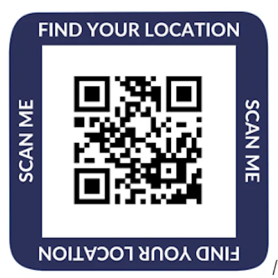 QR codes like this will be on signage around the IMEX Frankfurt show floor.