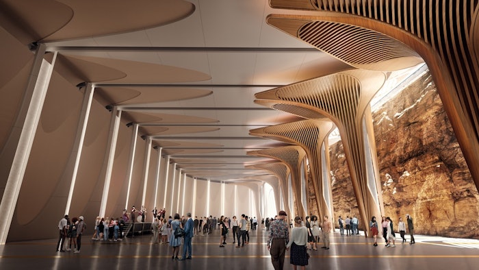 Upon completion, the cutaway at Barangaroo will feature cultural and event facilities spanning three levels.