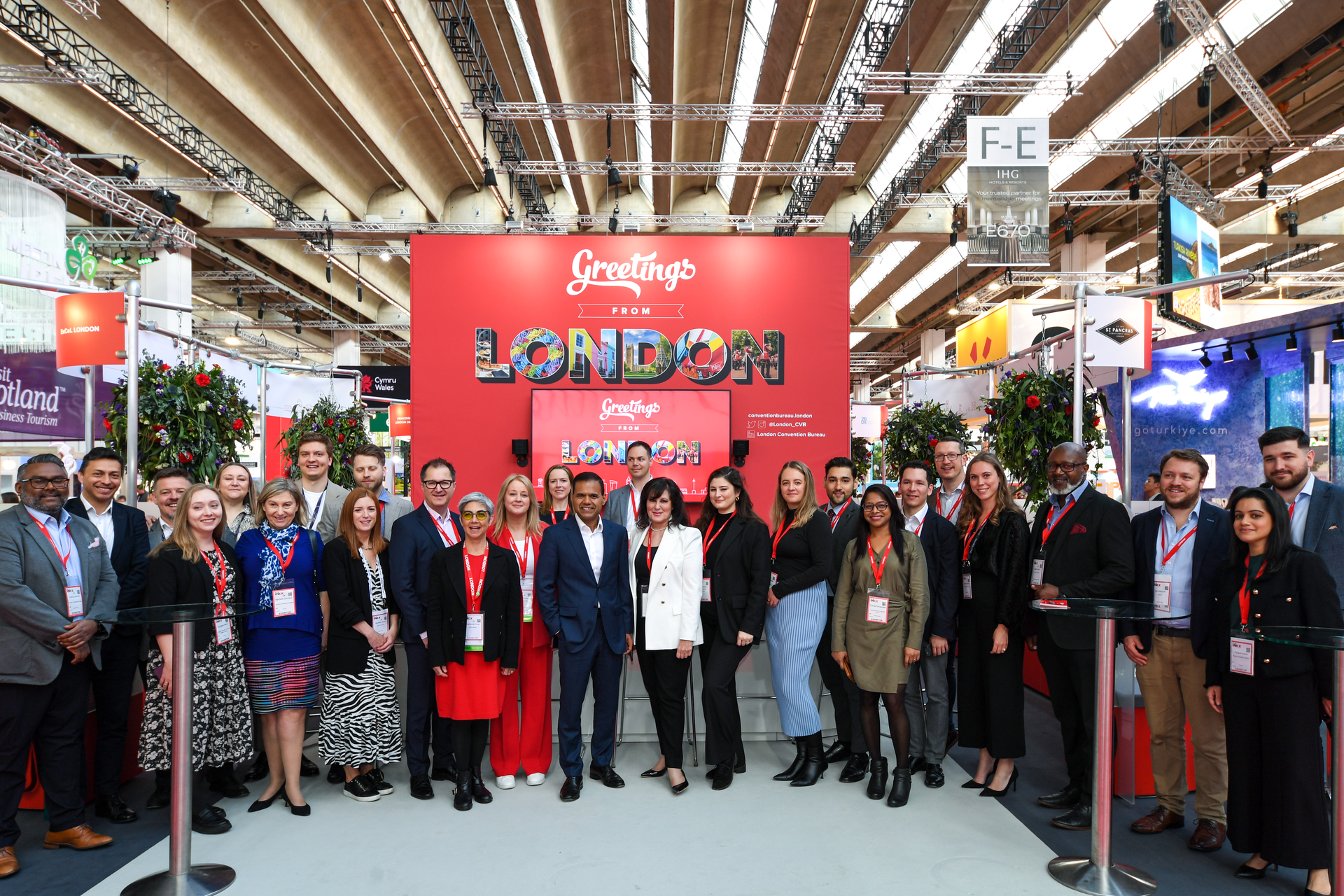 Rajesh Agrawal, deputy mayor of London for Business, joins the London stand team at IMEX.