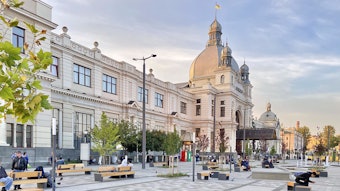 Lviv-Holovnyi railway station is one of the most notable examples of Ukrainian Art Nouveau architecture.