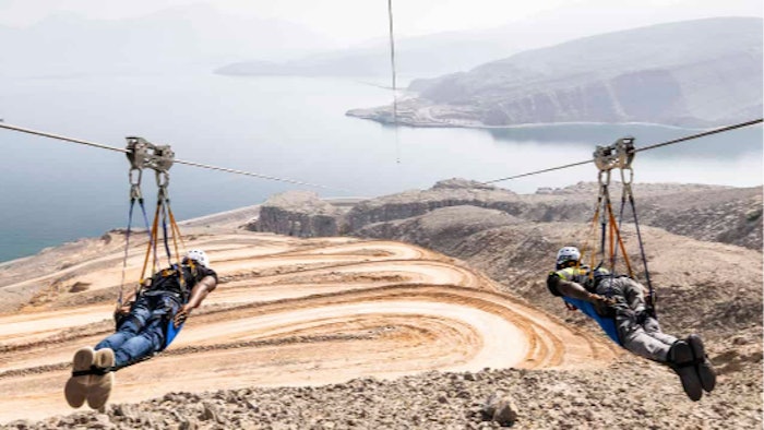 Oman is now home to the world’s longest zipline at more than 1,800 metres long.