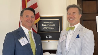 Matthew David Scarlett, MD, (left) and Dole P. Baker, Jr., MD, (right) met with U.S. Representative Nancy Mace (R-SC).