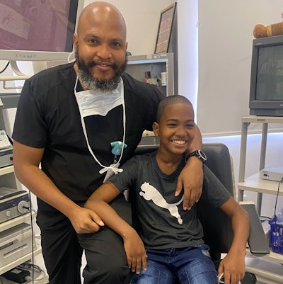 Dr. Marcos Mirambeaux and Daniel Feliz post decannulation.