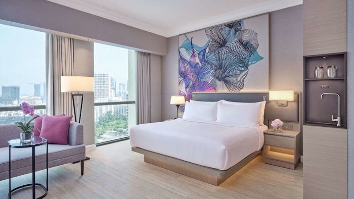 Grand Copthorne’s introduction of smart room control thermostats allows guests to effortlessly regulate room temperatures according to their preferences, leading to energy savings of up to 17%.