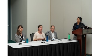 From left to right: Madelyn N. Stevens, MD, Jeanne L. Hatcher, MD, Andrew G. Shuman, MD, and Jennifer J. Shin, MD, SM.