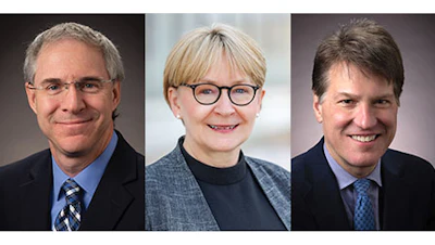 Panelists include, from left to right: Timothy Houle, PhD, Deborah J. Culley, MD, and James Rathmell, MD