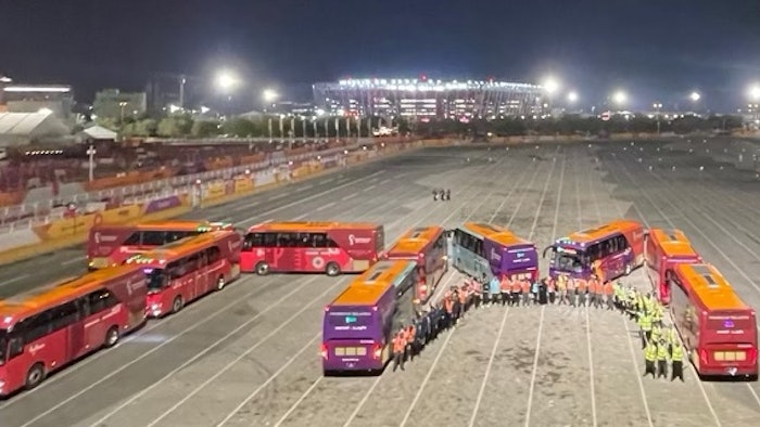 Transportation Management Services delivered at the 2022 FIFA World Cup in Doha, Qatar.