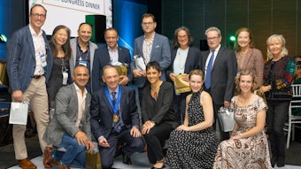 Several guest speakers with the James Loock, President of the South African ENT Society and Darlene Lubbe, conference chairperson. Back row (left to right): Mark Ferguson (UK); Jennifer Kim (USA); Sanjay Parikh (USA); Eleftherios Papathanasiou; John Craig (USA); Luisa Maria Bellussi (Italy); Felice Scasso (Italy); Kathleen Yaremchuk (USA); Maria Pia Villa (Italy). Front row (left to right): Arif Janjua (Canada); James Loock (South Africa); Darlene Lubbe (South Africa); Julia Toman (USA); Kate Stephenson (UK).